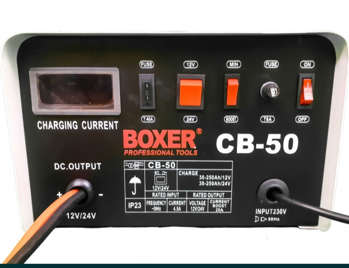 Redresor Incarcator Baterii Auto Boxer 12/24V, Incarcare Rapida [3]