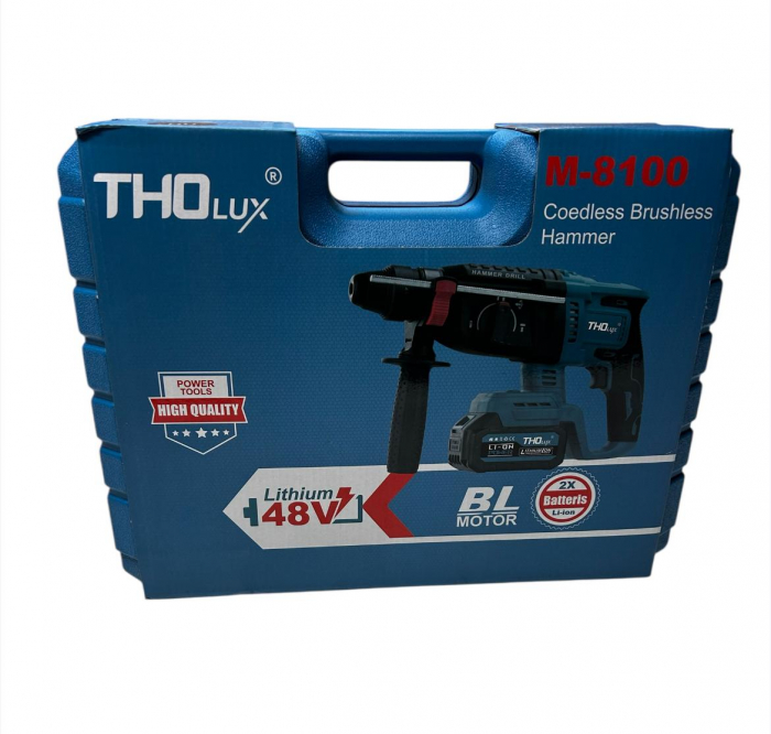 Ciocan Rotopercutor cu percuție,picamar cu acumulatorii 2x48V THO LUX [3]