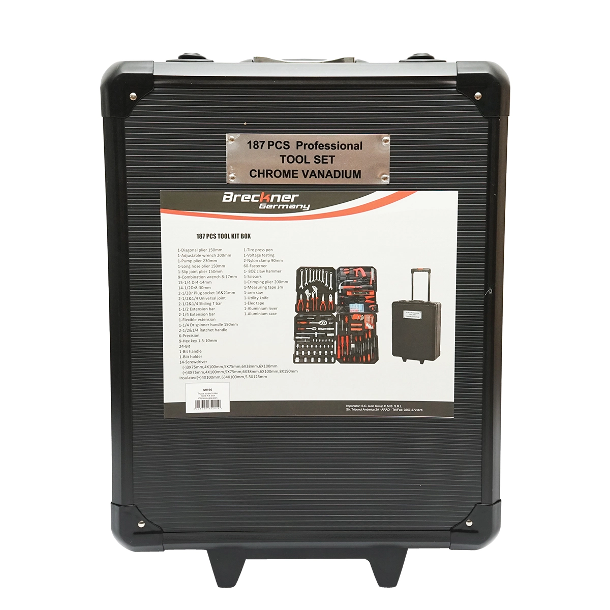 Trusa Scule Troler Profesional 187 piese Breckner Germany [9]