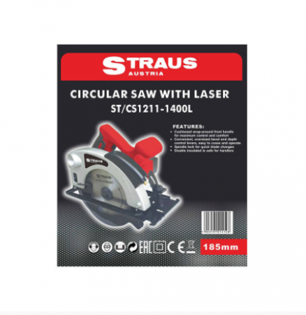 Circular de mana Straus Austria cu laser 185mm [1]