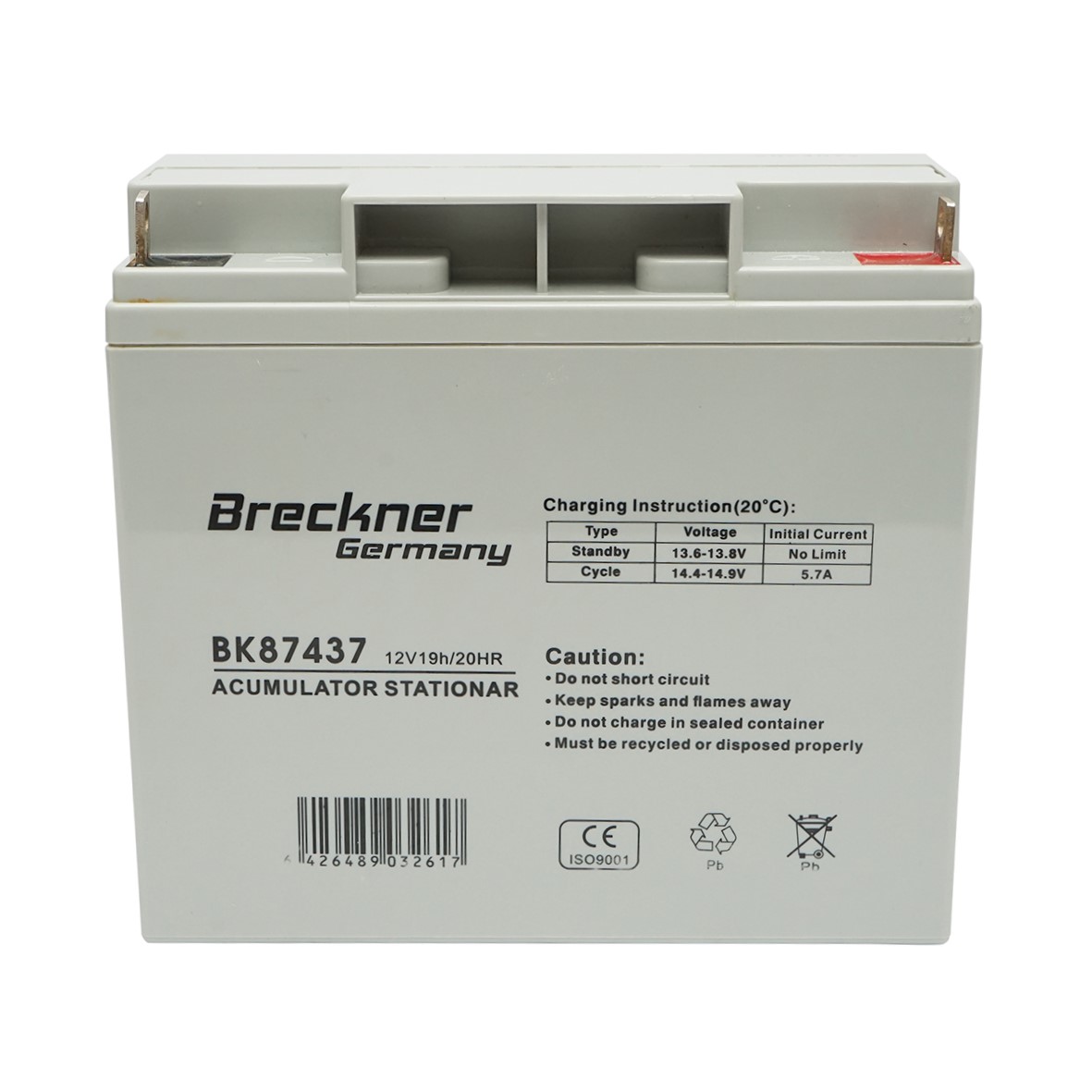 Accesorii - Baterie pentru panou solar 12V 19Ah Breckner Germany