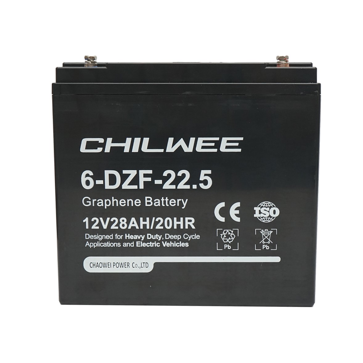 Lampi Solare Stradale - Baterie VRLA cu gel pentru biciclete si tricicluri electrice cu grafen 6-DZF-22.5, 12V, 28Ah CHILWEE