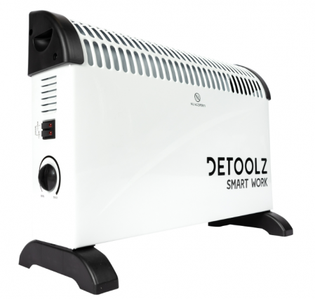 Electrocasnice - Convector,calorifer electric Detoolz, 2KW, 3 trepte de putere, cu termostat reglabil