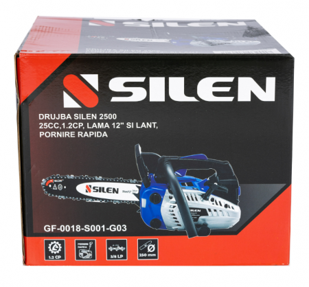 Drujba SILEN 2500 25CC 1.2CP 1 lama 12 1 lant pornire rapida [1]