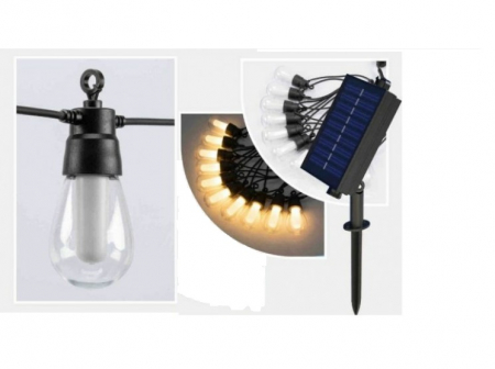 Lampi Solare&Proiectoare - Ghirlanda Led Solara 10M IP44 10 Leduri