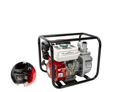 Atomizoare & Motopompe - Motopompa pe benzina 4 timpi 2 toli 6.5CP 500L/M KRAFTROYAL