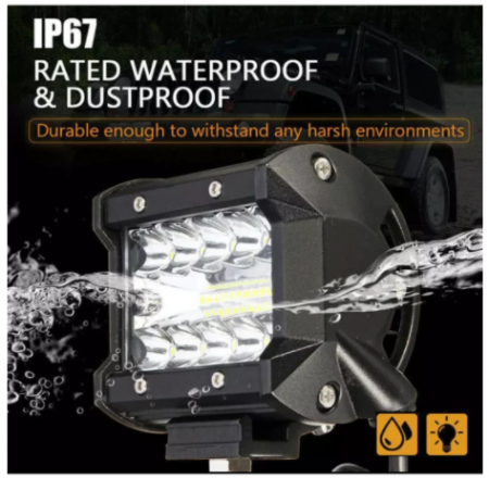 Proiector LED Auto Offroad 60W/12V-24V, Dreptunghiular [7]