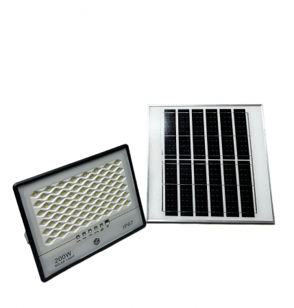Proiector Solar 200w IP 67 cu panou solar [4]