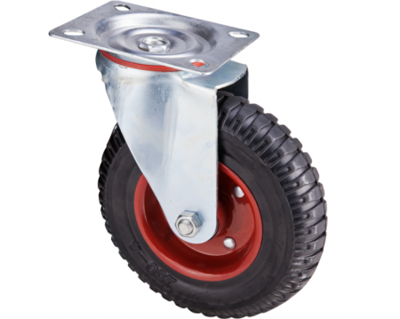 Accesorii - Roata Pivotanta cu Flansa pentru Carucior 200 mm 230 kg
