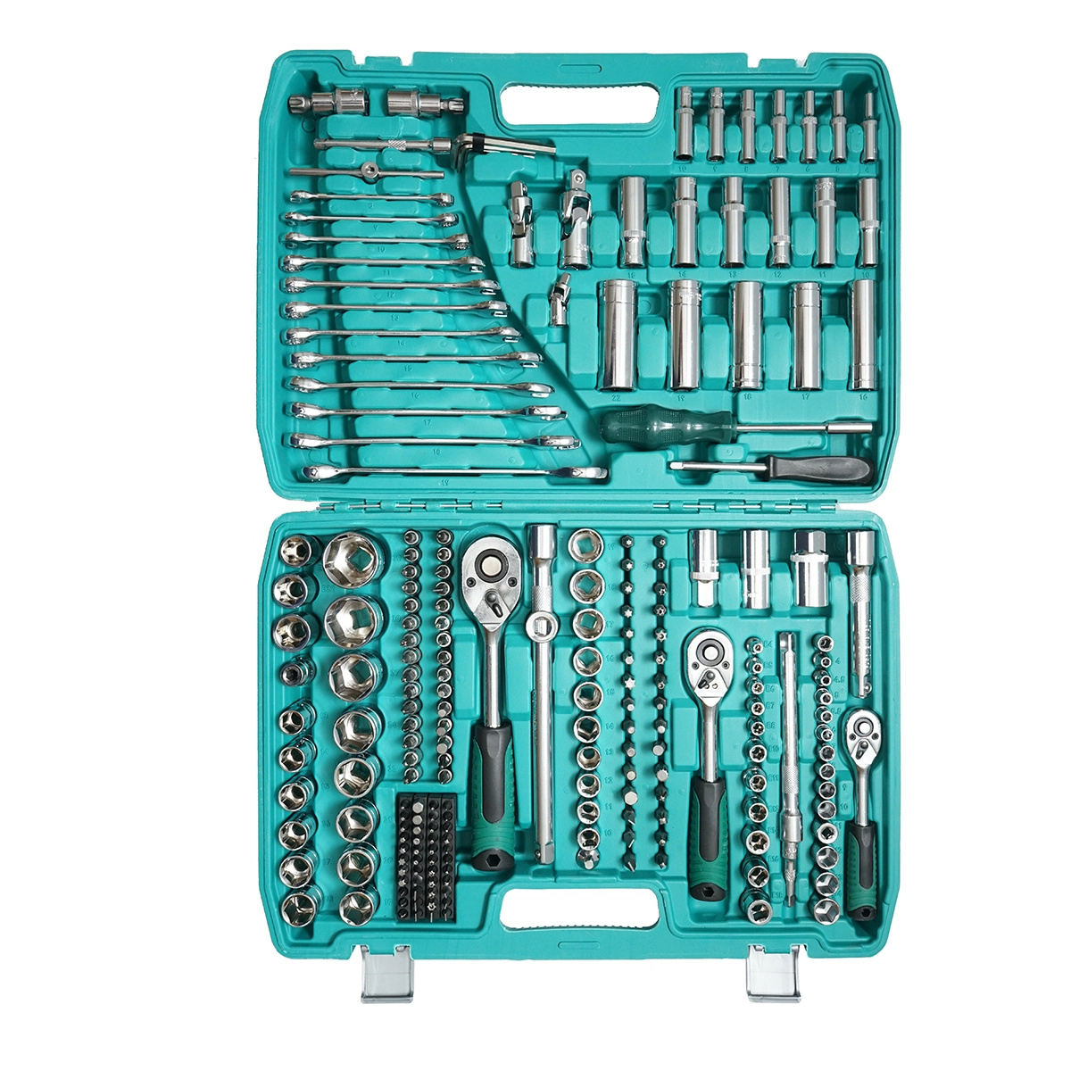 Dulap-Scule-Truse - Trusa chei combinate, tubulare, fixe, antrenor cu clichet 216 Breckner Germany