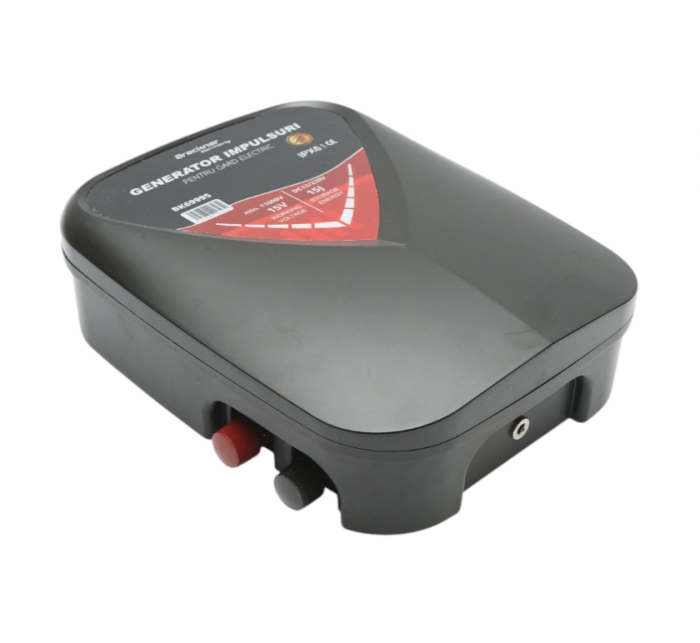 Aparat generator de impulsuri 15 Joule, 12V/220V, 100 km pentru gard electric IPX6 Breckner Germany [6]