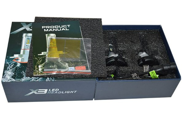 Becuri Led Auto H7 100W 12000LM 6500K 3000K 8000K [3]