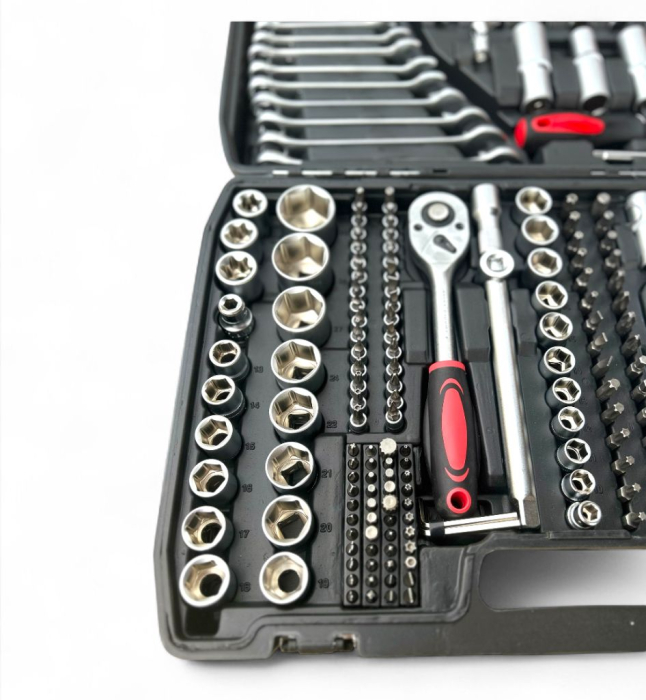 Trusă de scule profesională 216 piese – chei tubulare, clichet, biți, accesorii [5]