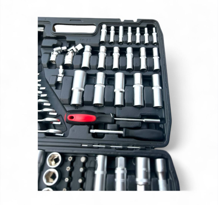 Trusă de scule profesională 216 piese – chei tubulare, clichet, biți, accesorii [7]