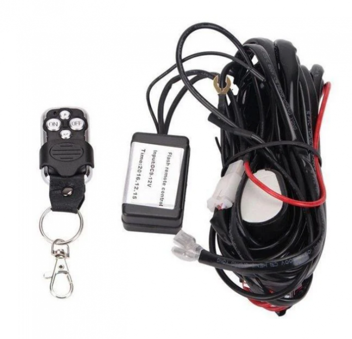 Cablaj Cu Releu si buton,led bar,proiector cu telecomanda wifi [4]