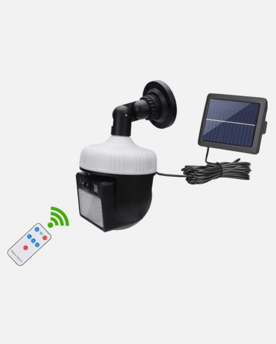Set 3 bucati Lampa Solara Tip Camera Rotativa 360 Grade cu Panou Separata si Senzor de Miscare [4]