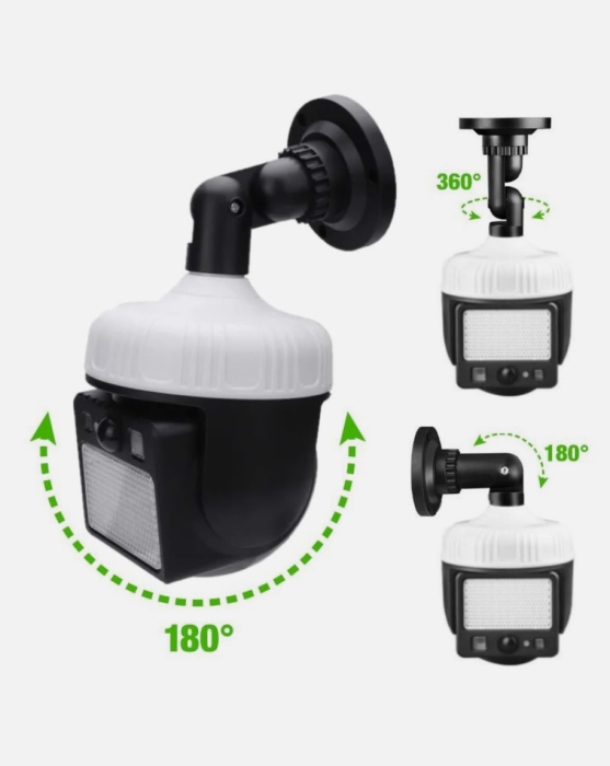 Lampa Solara Tip Camera Rotativa 360 Grade cu Panou Separata si Senzor de Miscare [2]