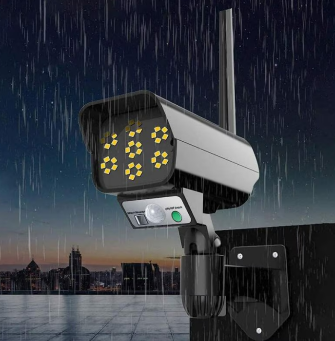 Set 3 bucati Camera Led Solara Falsa cu Senzor de Miscare si Telecomanda, Lampa Stradala [5]
