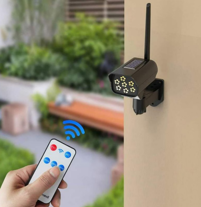 Camera Led Solara Falsa cu Senzor de Miscare si Telecomanda, Lampa Stradala [3]