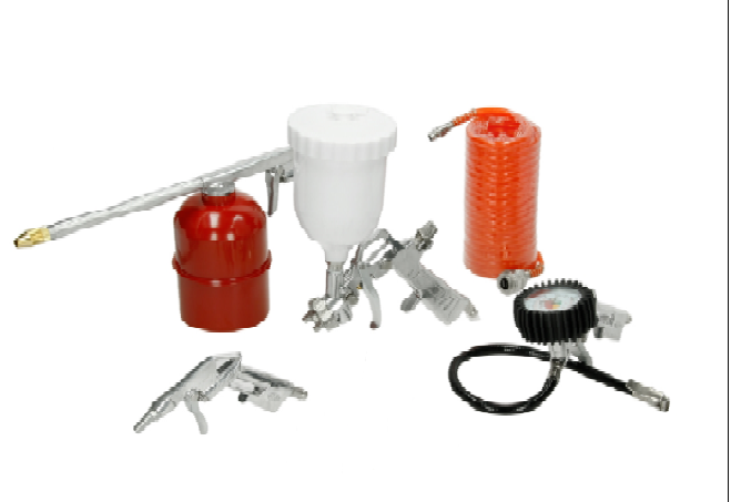 Compresor aer 50L, 2.2kW, 8 Bar cu accesorii [6]