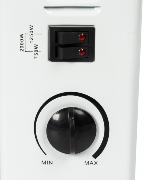 Convector,calorifer electric Detoolz, 2KW, 3 trepte de putere, cu termostat reglabil [5]