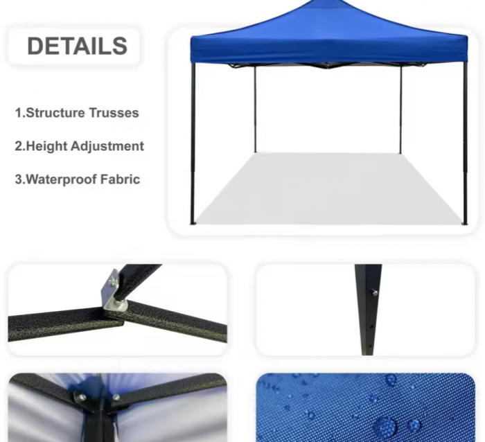 Cort de Gradina Pavilion 3x3 Albastru [6]