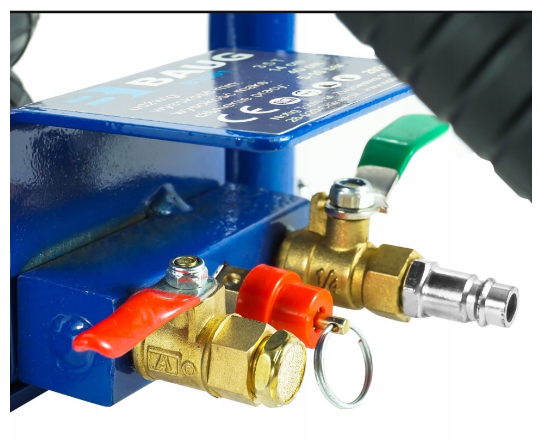 Cric Pneumatic 3,5 T cu 3 perne si cu manere [4]