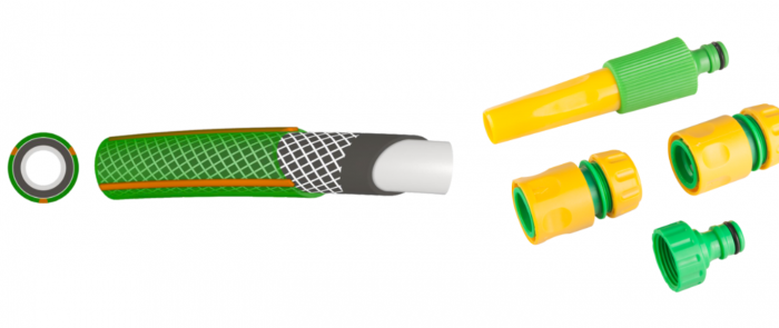 Furtun Armat cu accesorii 3/4 20M [2]