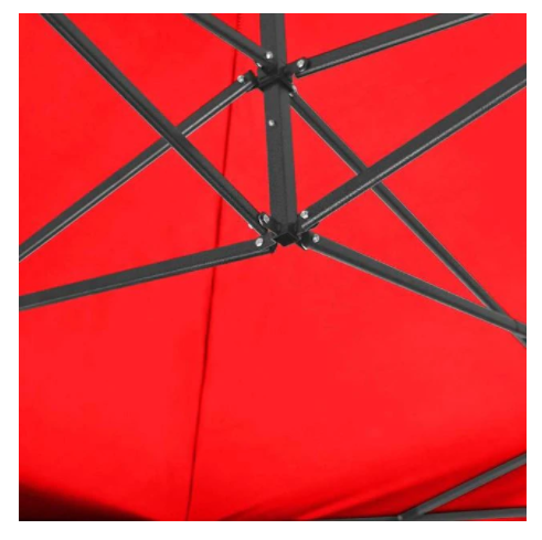 Cort de Gradina Pavilion Pliabil 3x3 Rosu [3]