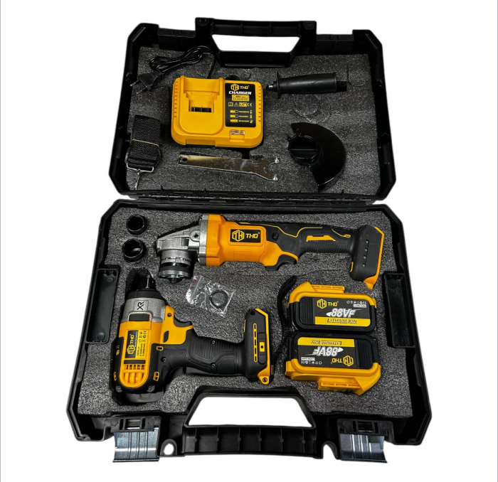 Polizor Unghiular Pistol impact 88V 3Ah M9032 [2]