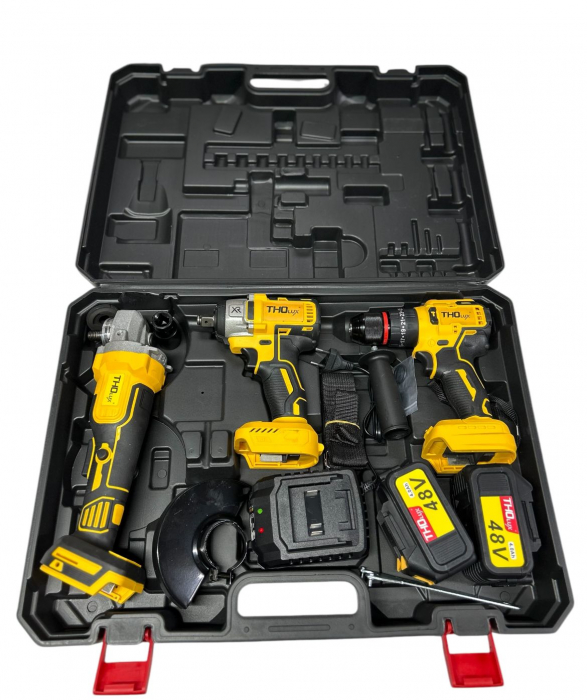 Polizor Unghiular, Pistol Impact, Bormasina 48V [2]