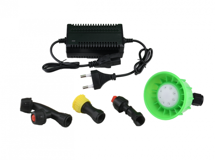 Pompa de stropit vermorel 2 in 1 manuala si electrica rezervor 16L baterie 12V 8Ah Breckner Germany [5]