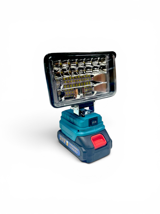 Proiector Led Portabil cu 2 Acumulatori 21V, Lampa de Lucru cu Incarcator, Ultra-Puternic [7]
