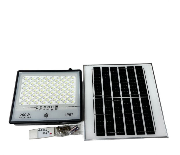 Proiector Solar 200w IP 67 cu panou solar [2]
