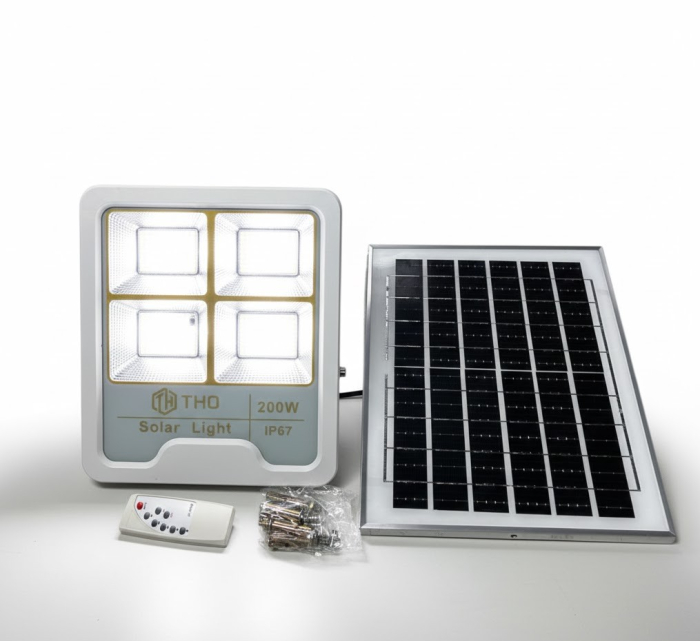Proiector Solar 200w IP 67 cu panou solar [2]