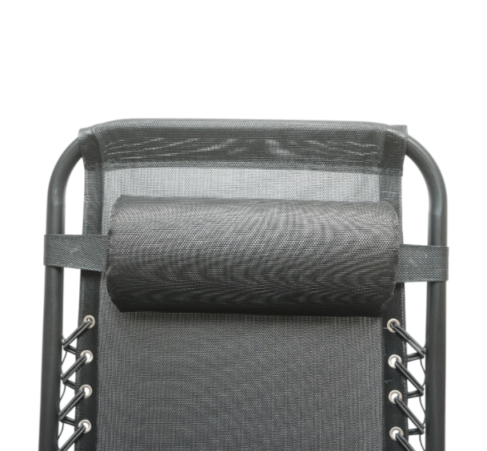 Sezlong pentru gradina metalic pliabil negru max 120 kg, 160x65x92 cm​​​​​​​ Breckner Germany [9]