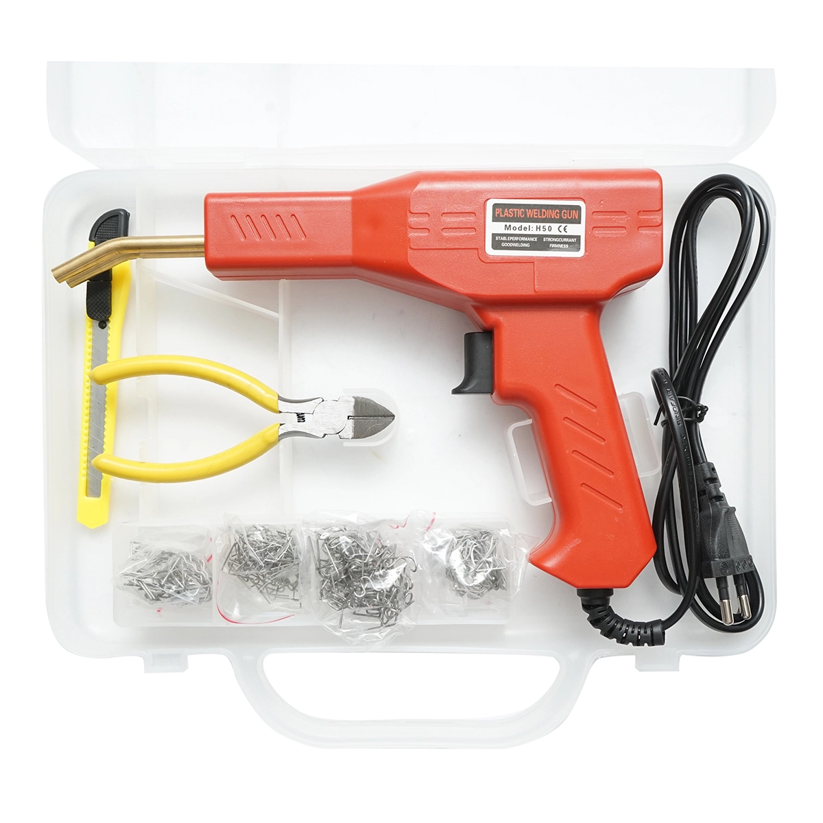 Trusa pistol, aparat profesional pentru sudat/lipit plastic 270W HITMAN [3]