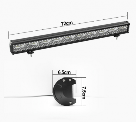 Led Bar 72 cm 800W IP67 6500K 25000lm Atv,Suv,Jeep,Offroad,Utilaje,Auto [4]