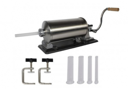 Drujba & Motocoasa & Fierastrau & Circular - Aparat facut Carnati Elefant 5,5 kg, metal/inox, Orizontal/Rabatabil 4 palnii, prindere de masa