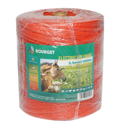 Gard Electric - Rola Fir gard electric 2.5mm 3x0.15mm SS, 1000m rezistenta 15 Ohm