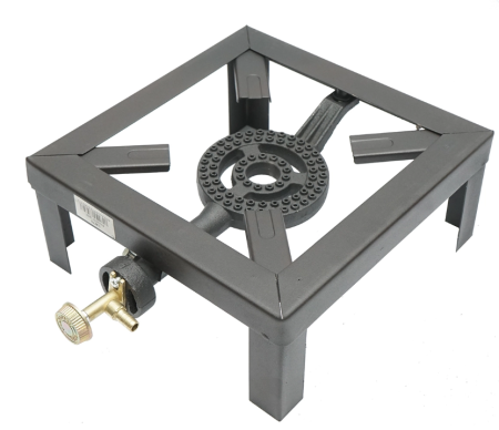 Corturi Pavilioane - Arzator gaz patrat cu 4 picioare 250x250x100mm