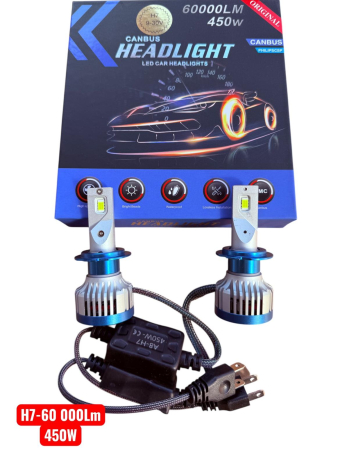 Proiectoare Auto,Atv,Moto - Becuri Led Auto H7 450W 60000 Lm