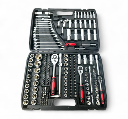 Dulap-Scule-Truse - Trusă de scule profesională 216 piese – chei tubulare, clichet, biți, accesorii