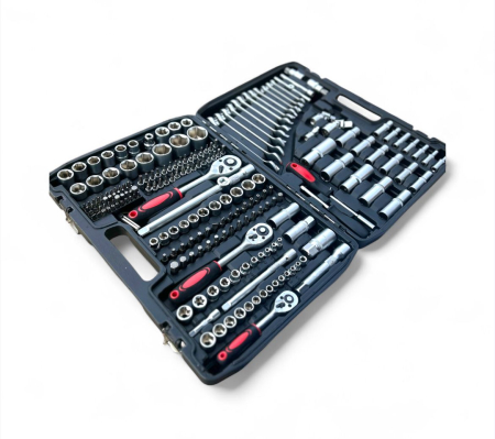 Trusă de scule profesională 216 piese – chei tubulare, clichet, biți, accesorii [2]