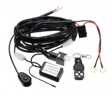 Proiectoare Auto,Atv,Moto - Cablaj Cu Releu si buton,led bar,proiector cu telecomanda wifi