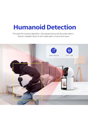 Camera IP Smart WiFi cu Ecran Monitor si Apel Video, Comunicare Bidirectionala, Detectie Miscare [4]