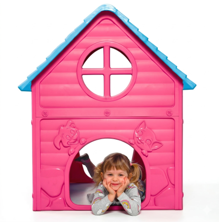 Casuta copii Roz 106x98x90 cm Dohany [3]