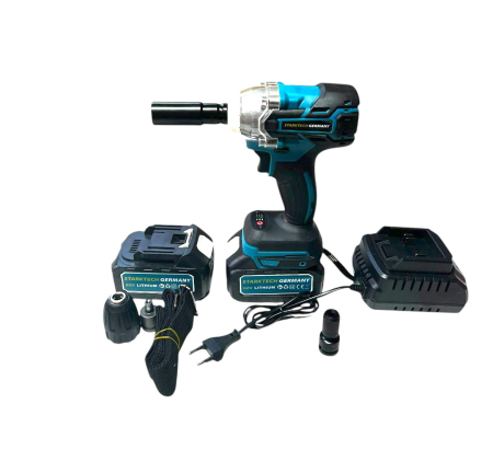 Dulap-Scule-Truse - Cheie Pistol Impact 2 Acumulatori 62V 4A 825 Nm 