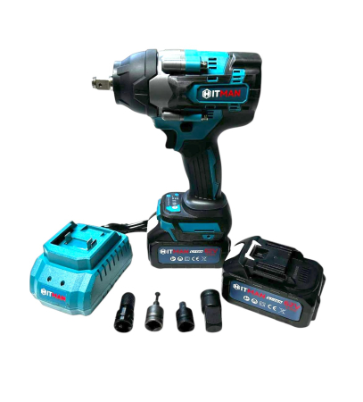 Masini de Gaurit & Rotopercutoare - Cheie Pistol Impact 2 Acumulatori 62V 8A 1250 Nm