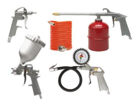 Compresor Aer 50L 1500W 2CP 8 Bar si 5 Accesorii [5]